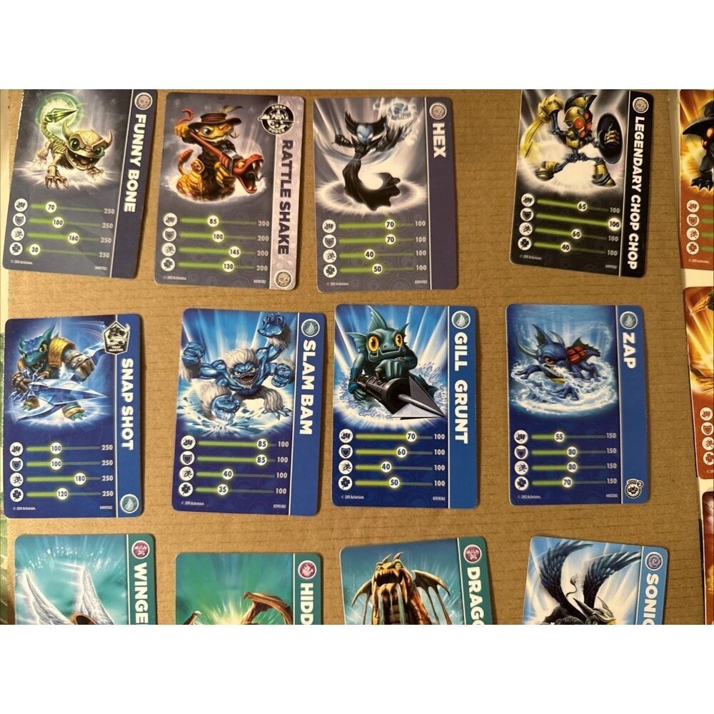 27 Skylander Spyro's Adventure Stat Cards 19 Scan Cards - Picture 5 of 11